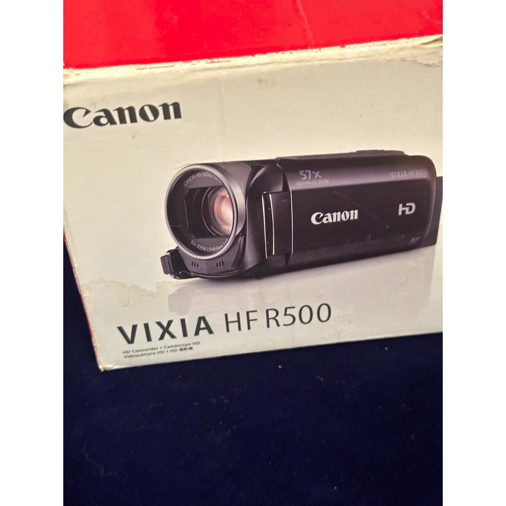 Canon VIXIA HF R300 HD Handheld Camcorder Black 32x Zoom 3" LCD IS